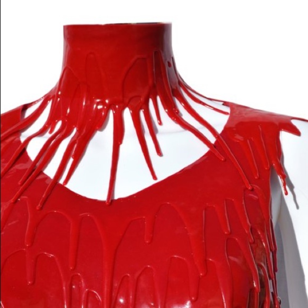 Vulpinic Vestements Candydrip Choker Red Blood Halloween Costume Vampire Witch